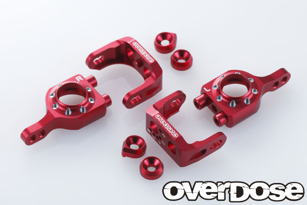 OVERDOSE OD1566 Adjustable Aluminium Upright Set (For Vacura A-Arm) RED