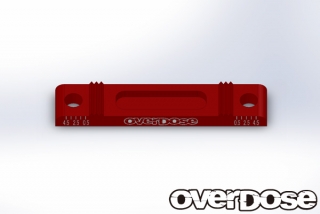 OVERDOSE OD1951 Adjustable suspension mounts base + 0.5 ° (For OD / Red)