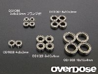 OVERDOSE OD1066 Friction Ball Bearing Low 3X6x2.5Mm Flanged (4Pcs)