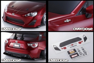OVERDOSE OD2191 3D Graphic Series Grille ＆ Emblem Set for Weld FR-S