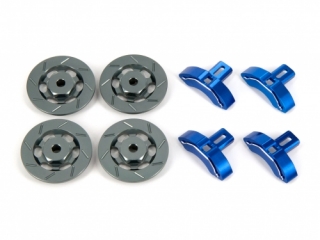 DL338  Aluminum Caliper & Rotor Hub (Blue) (for Re-R HYBRID)