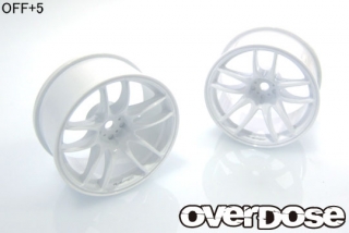 OVERDOSE OD2476 R-SPEC WORK EMOTION CR Kiwami (White/OFF+5)