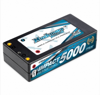 Muchmore IMPACT FD2 Li-Po Battery 5000mAh/7.4V 110C Shorty Flat Hard Case