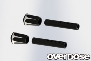 OVERDOSE OD2662b Adjustable Aluminum Front Body Post (Black)