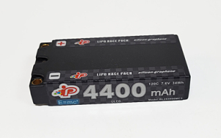 Intellect Graphene 2024 "MC3" Low Profile Shorty-Long RT 4400mAh 7.6V 2S 120C HV LiPo (5mm, 152g)