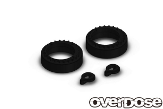 OVERDOSE OD2936 Aluminum Bearing Adaptor ＆ Bearing Stopper Set (For GALM series/Black)