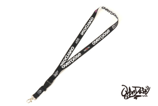 BB-NS-002  BUZZ BREAK  OVERDOSE Neck Strap (White x Black)