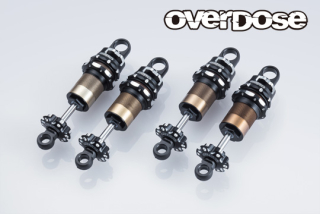 OVERDOSE OD3902  High-Grade Shock Set spec.4 (Full adjustable 4 Set / Black)