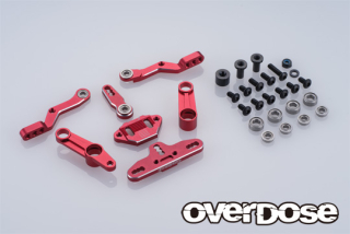 OVERDOSE OD3922  Triple Link Steering Wiper Set Type-2 (For GALM / Red)