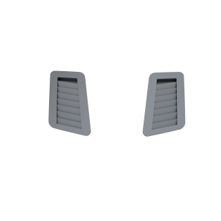 24K2114  Hood Air Intakes for E36 & GR Works E36