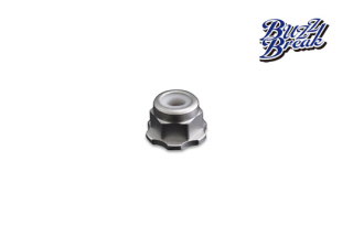 BB-LN-004  BUZZ BREAK  BB LOCK NUT (Silver / 4pcs)