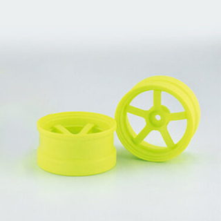 RW-DP5Y6 Reve D Competition Drift Wheel "DP5" Fluorescent Yellow (Offset 6mm, 2pcs)