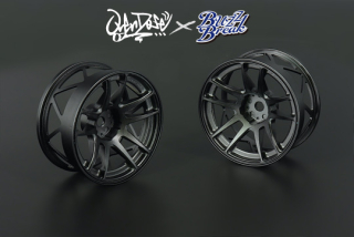 BB-RW-040  VALINO N820S Aluminum Wheel OVERDOSE ver. UL-SPEC 26mm (Black anodized/ OFF+7)
