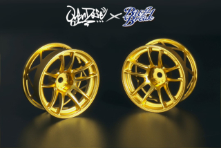 BB-RW-041  VALINO N820S Aluminum Wheel OVERDOSE ver. UL-SPEC 26mm (Gold anodized/ OFF+7)