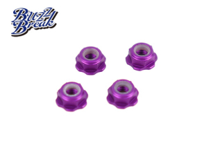 BB-LN-008  BuzzBreak BB LOCK NUT (Low-height nylon type/Purple/4pcs)