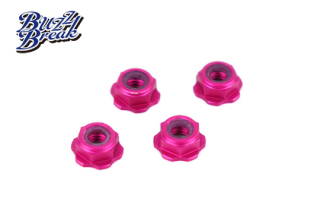 BB-LN-010  BuzzBreak BB LOCK NUT (Low-height nylon type/Pink/4pcs)