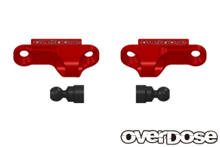 OVERDOSE OD2253 Aluminum Shock Adjustment Block Type-2/OD/Red