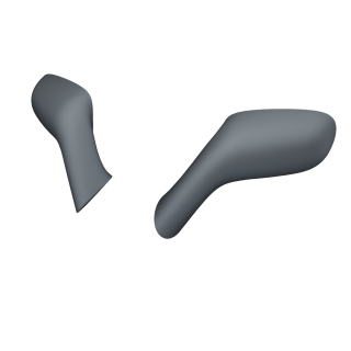 24K7008 Side Mirrors For Corvette C6 Z06