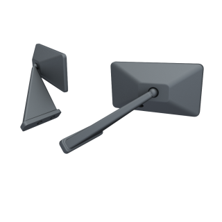 24K8003 Side Mirrors For 240sx S14 Boss V2