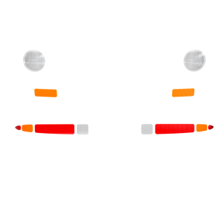 24K8007 Lights Lens Set 240sx S14 Boss V2